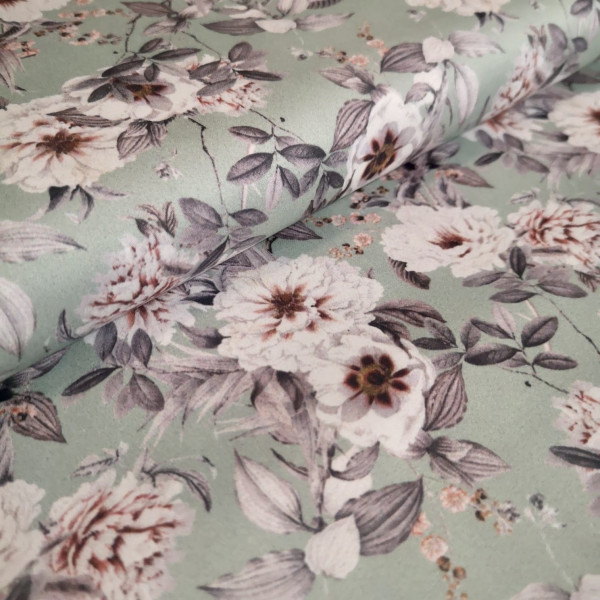 Baumwoll Satin Floral
