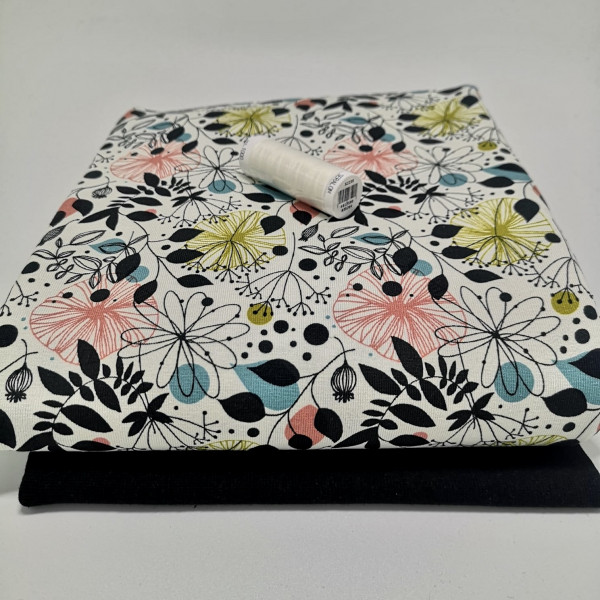 Stoffpaket Damen "floral": Basicshirt, Gr. 46-58