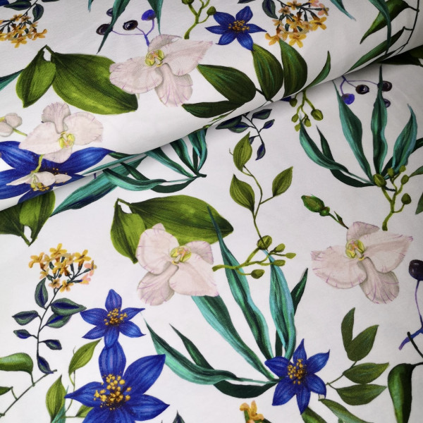 Baumwolljersey Druck floral