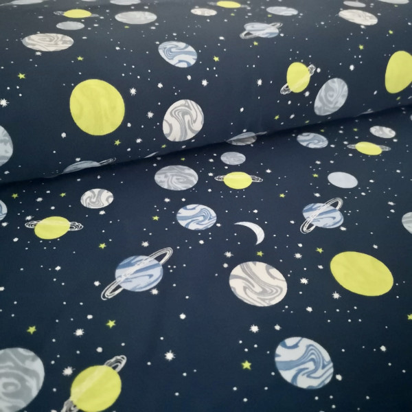 Baumwolljersey Planeten