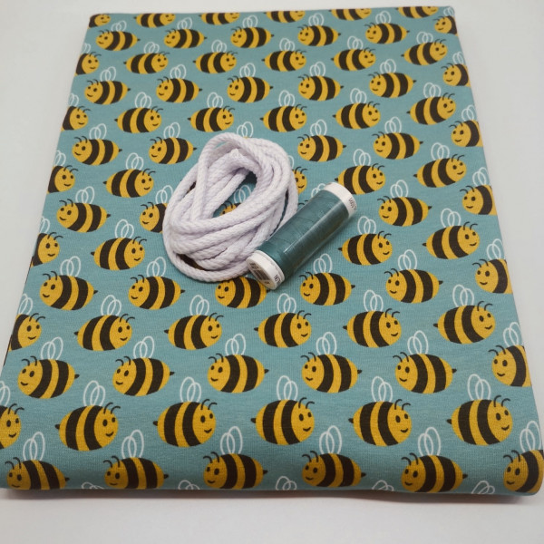 Stoffpaket Kinder "Bienen": Schwalbenshirt, Gr. 80-128