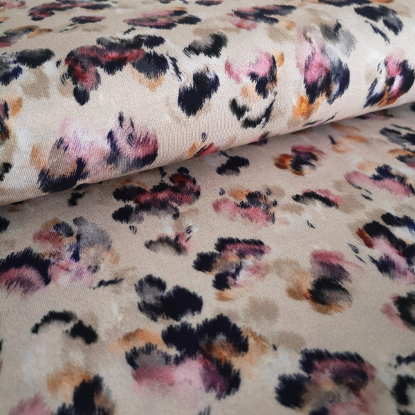 Viskosejersey Animal-Print