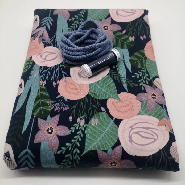 Stoffpaket Damen "floral": Schwalbenshirt, Gr. 32-48