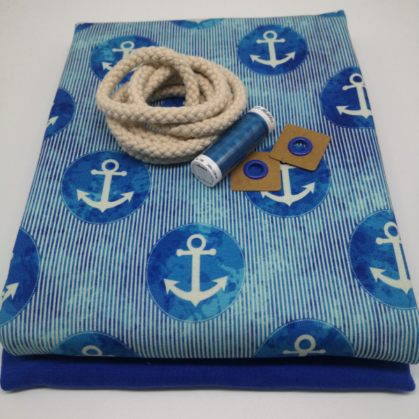 Stoffpaket Kinder "Anker": Pumphose, Gr. 98-164