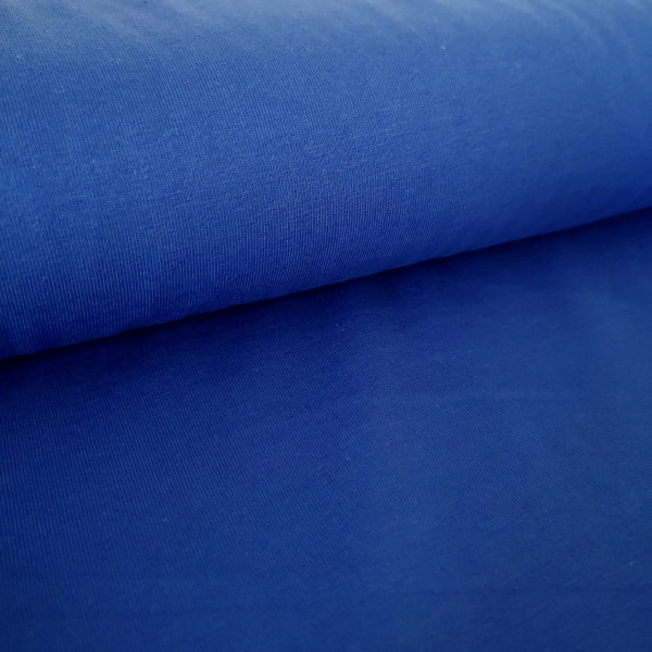 Baumwolljersey Uni royalblau