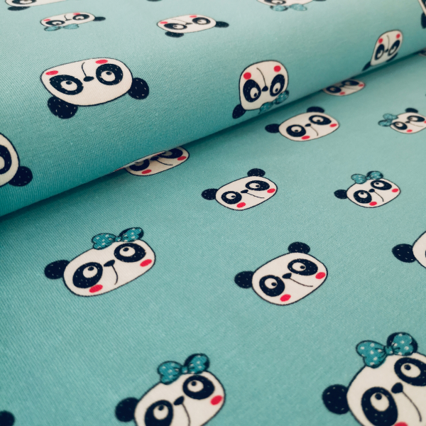 Baumwolljersey Pandabär