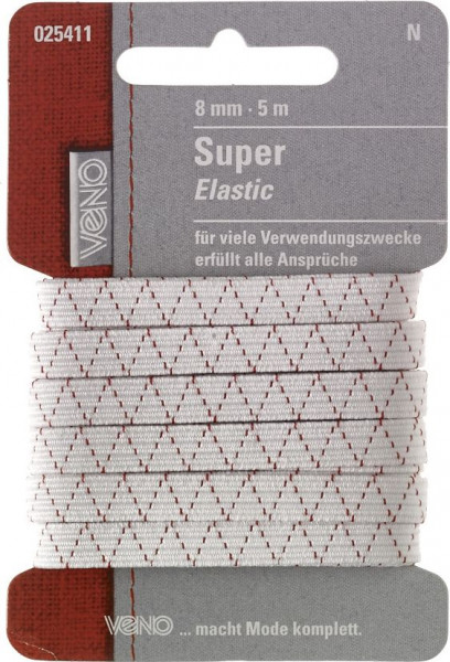 Super-Elastic 8 mm weiß