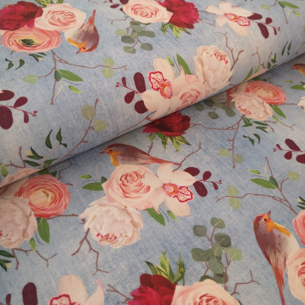 Baumwolljersey floral
