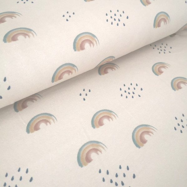 French Terry Regenbogen