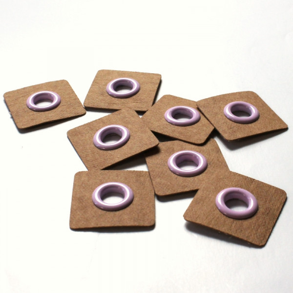 4 Aufnähösen SnapPap 8 mm rosa