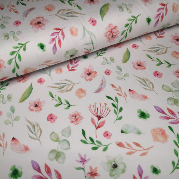 Baumwolljersey Druck floral
