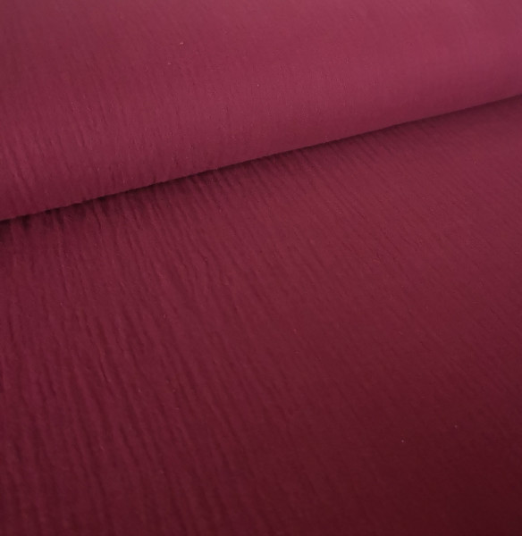 Musselin Uni bordeaux