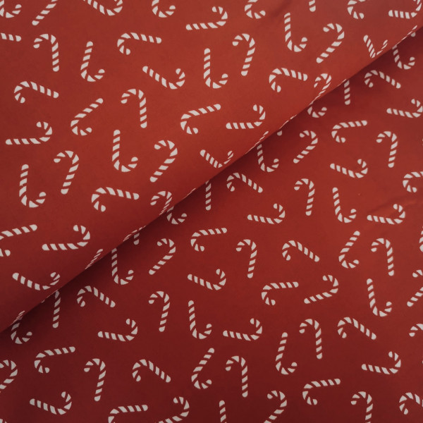 NEU Baumwollstoff X-MAS Zuckerstange