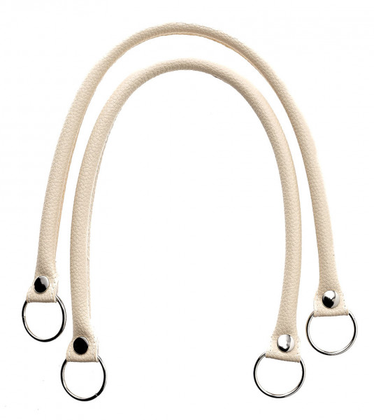 Taschengriff lederoptik glatt 55 cm beige