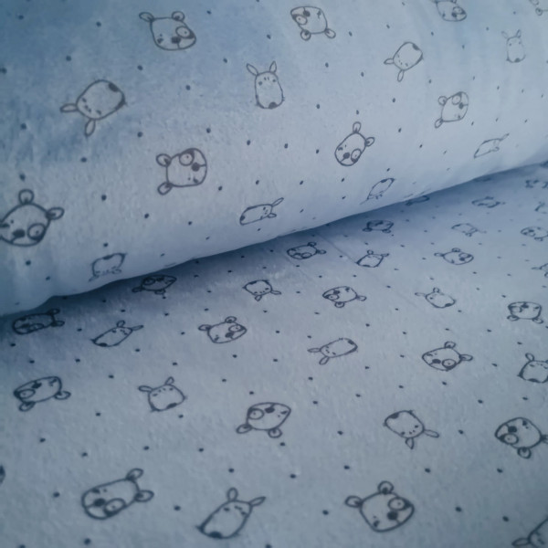 Nicki-Fleece hellblau