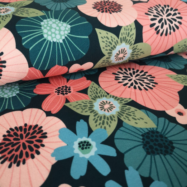 French Terry floral