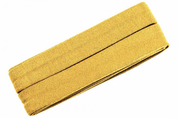 Jersey-Schrägband 20 mm gelb