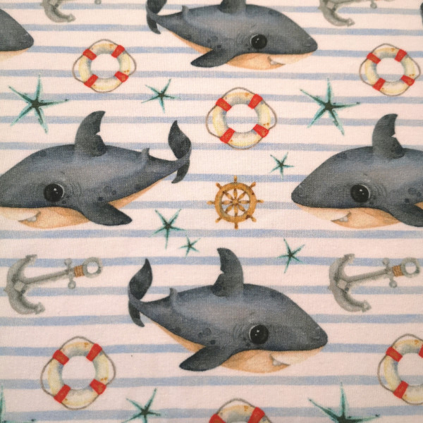 French Terry Baby Shark