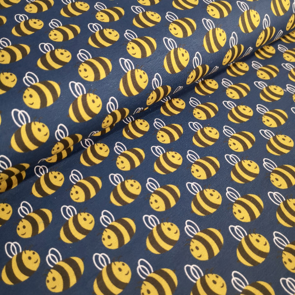 Baumwolljersey Bienen