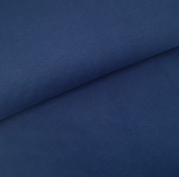Bündchenstoff Feinstrick dunkel-jeansblau