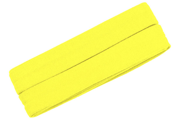 Jersey-Schrägband 20 mm neongelb