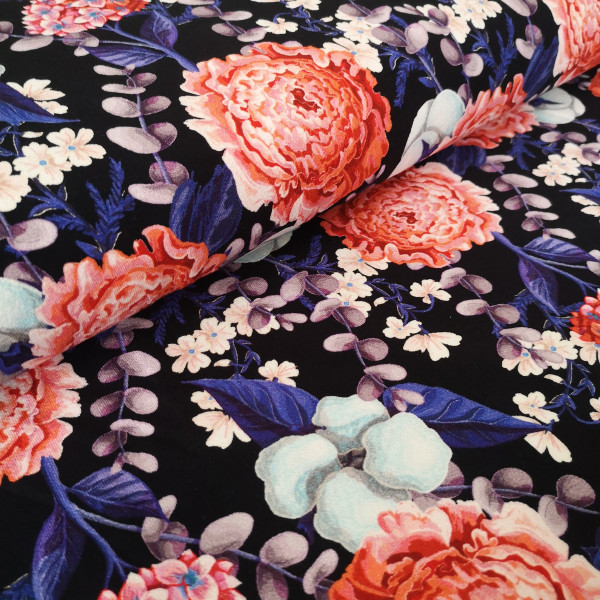 Viskosejersey floral
