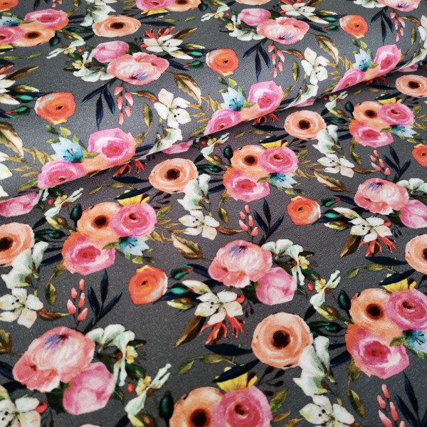 French Terry floral
