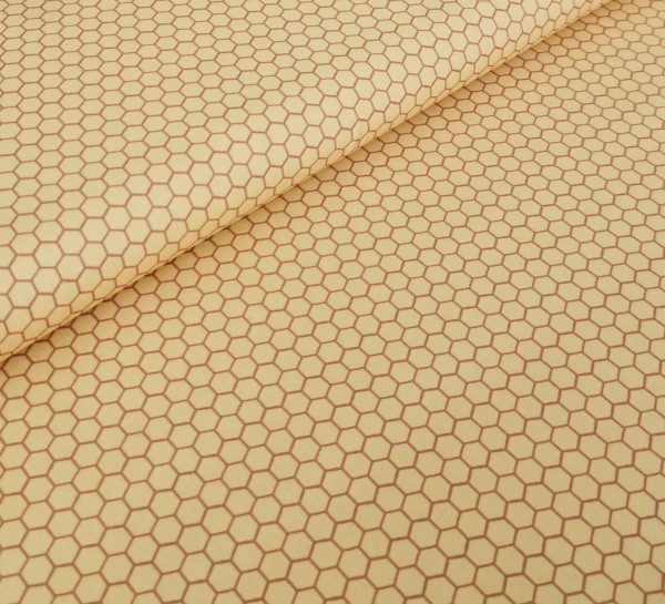 Baumwollstoff Bienenwabe
