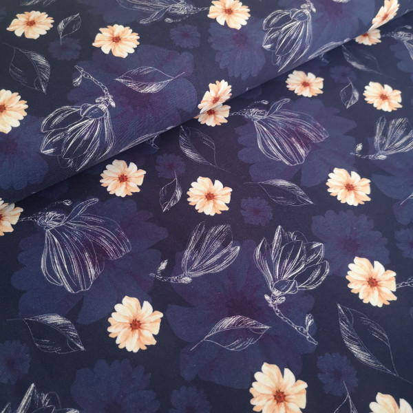 Baumwolljersey Druck Floral