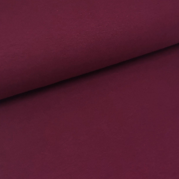 Bündchenstoff Feinstrick bordeaux