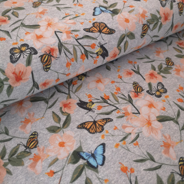 Baumwolljersey Druck Floral