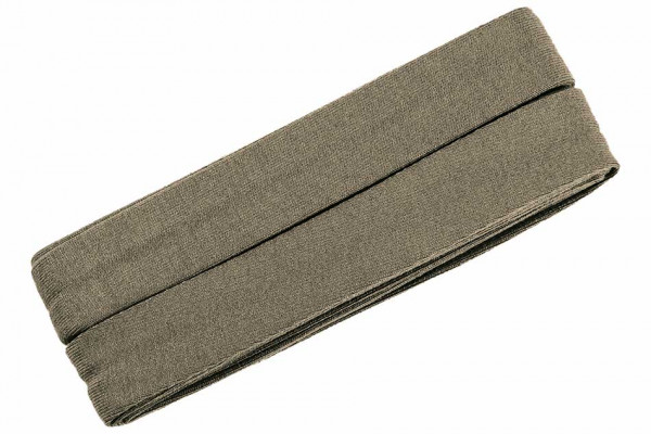 Jersey-Schrägband 20 mm grüngrau