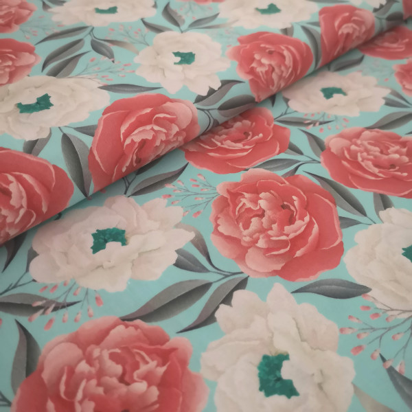 Baumwollstoff floral