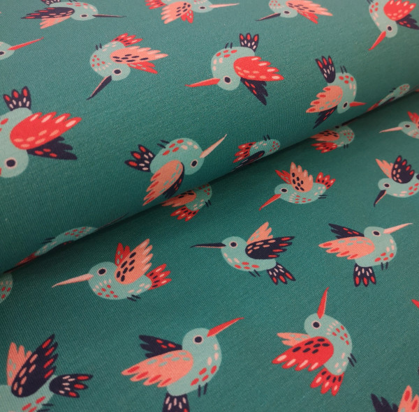 Baumwolljersey Kolibri