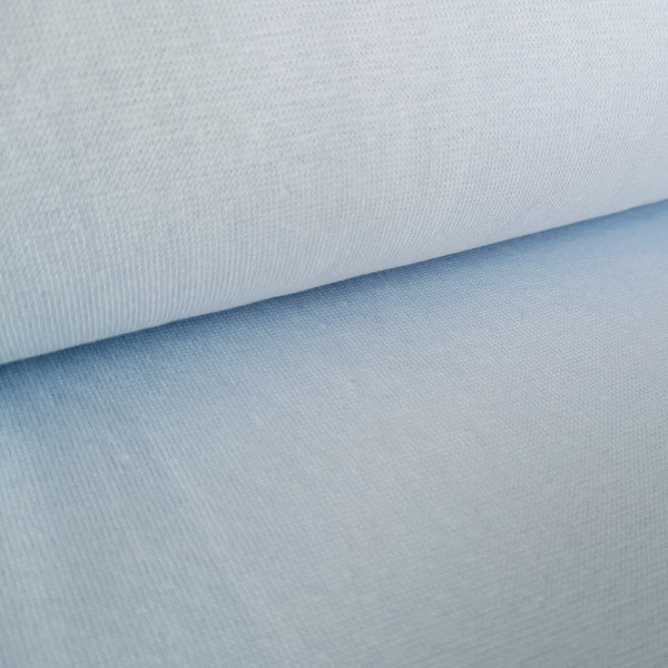 Bündchenstoff Feinstrick babyblau